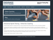 Tablet Screenshot of endurancetraining.com.au